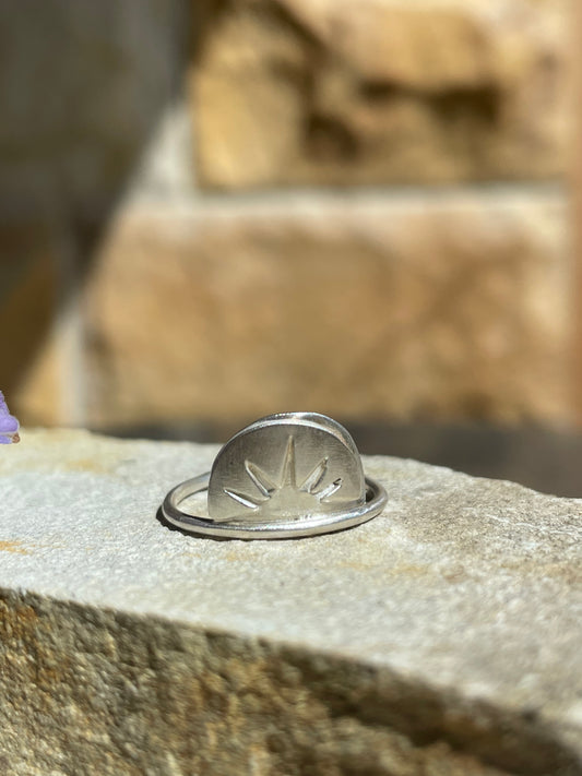 Argent Sunrise Ring - Silver