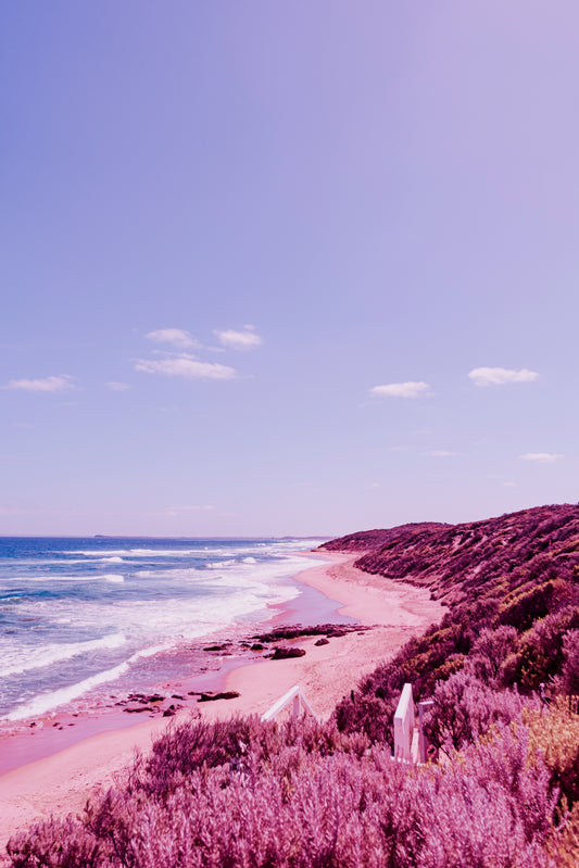 Beach with stairs