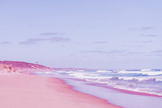 Beach with lighthouse