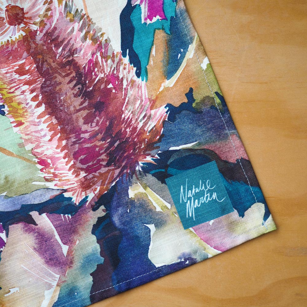 The Banksia Garden Tea Towel- By Artist Natalie Martin